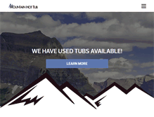 Tablet Screenshot of mountainhottub.com